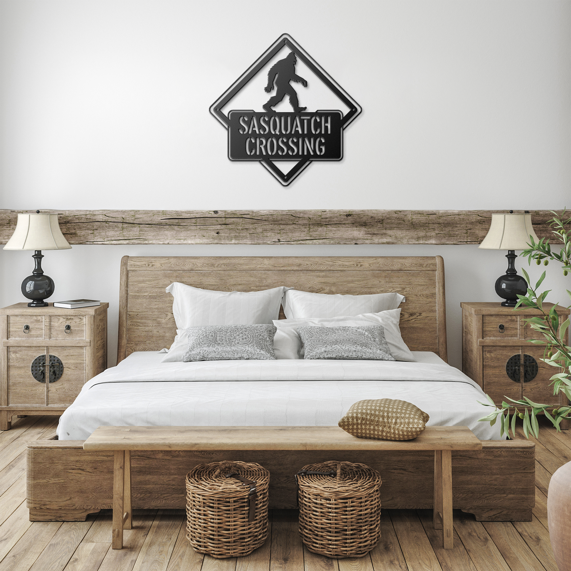 Sasquatch_Crossing_Metal_Sign_Black_Farmhouse_Bedroom_Mockup.png