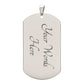 To My Son, Believe In Yourself - Dog Tag & Ball Chain