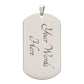 To My Son, Never Forget That I Love You - Dog Tag & Ball Chain