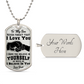 To My Son, Never Forget That I Love You - Dog Tag & Ball Chain