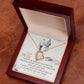 A To My Wife, I Just Want To Be Your Last Everything - Forever Love Necklace with a gold heart pendant in a gift box, featuring an engraved emotional message by ShineOn Fulfillment.