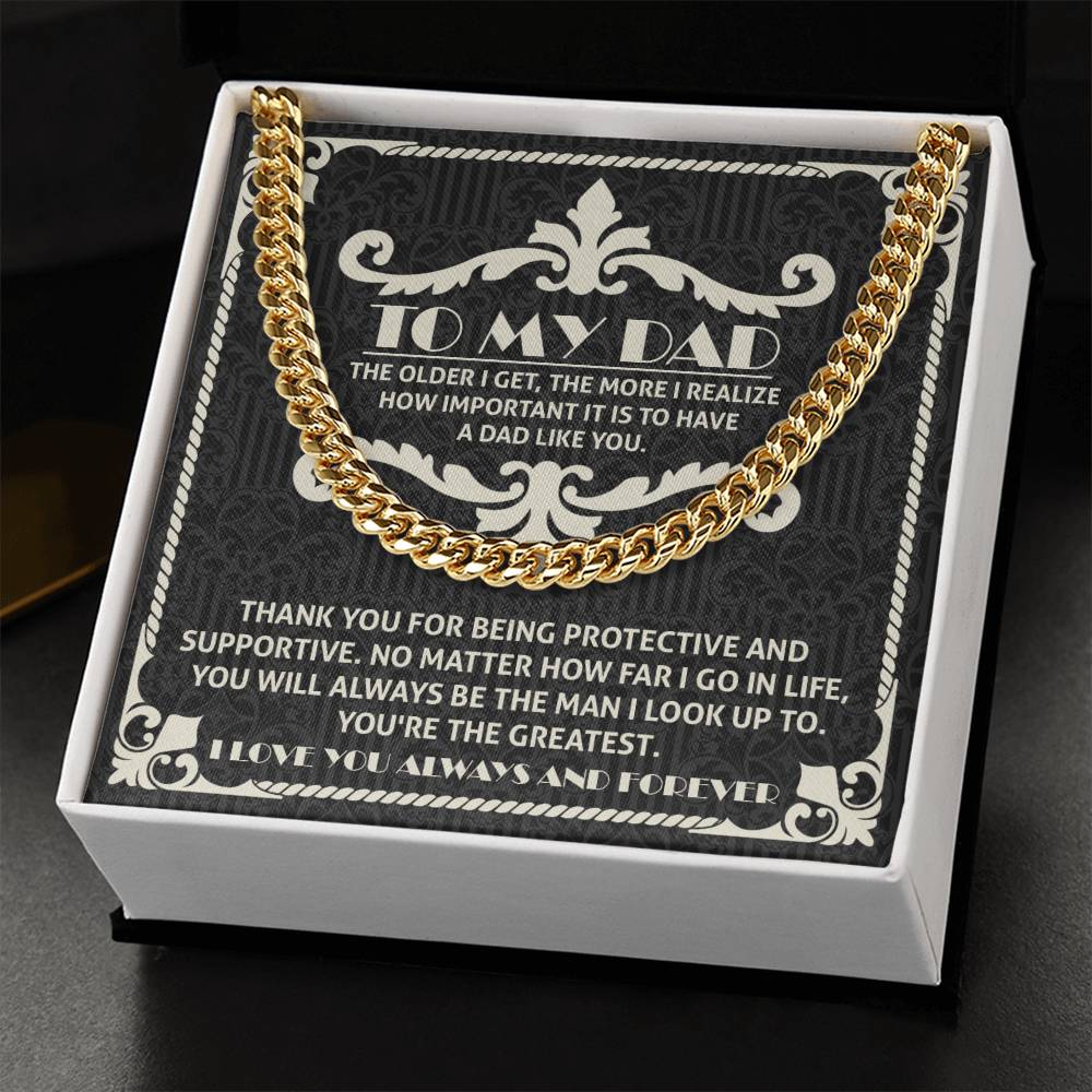 To Dad, Dad Like You - Cuban Link Chain