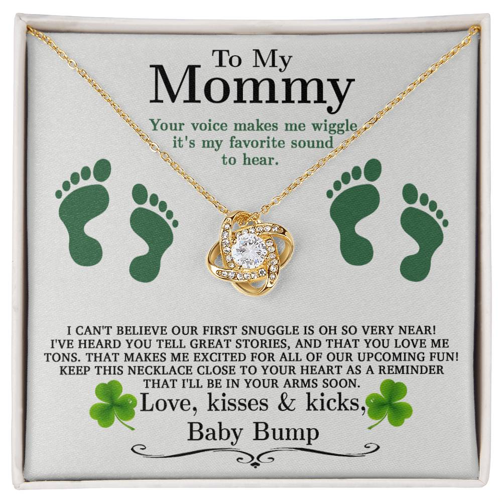 To my mommy, ShineOn Fulfillment personalized shamrock necklace.