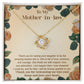 To Mother-in-law, Grateful To You - Love Knot Necklace