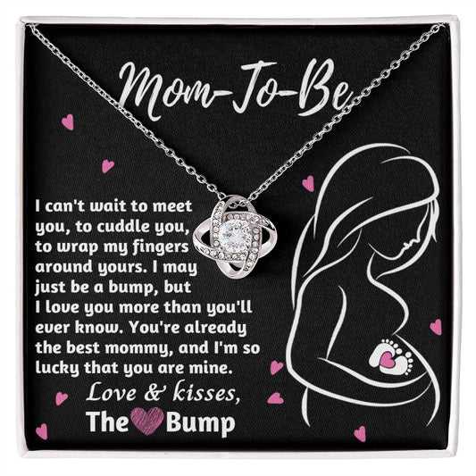 To Mama To Be, The Best Mommy - Love Knot Necklace