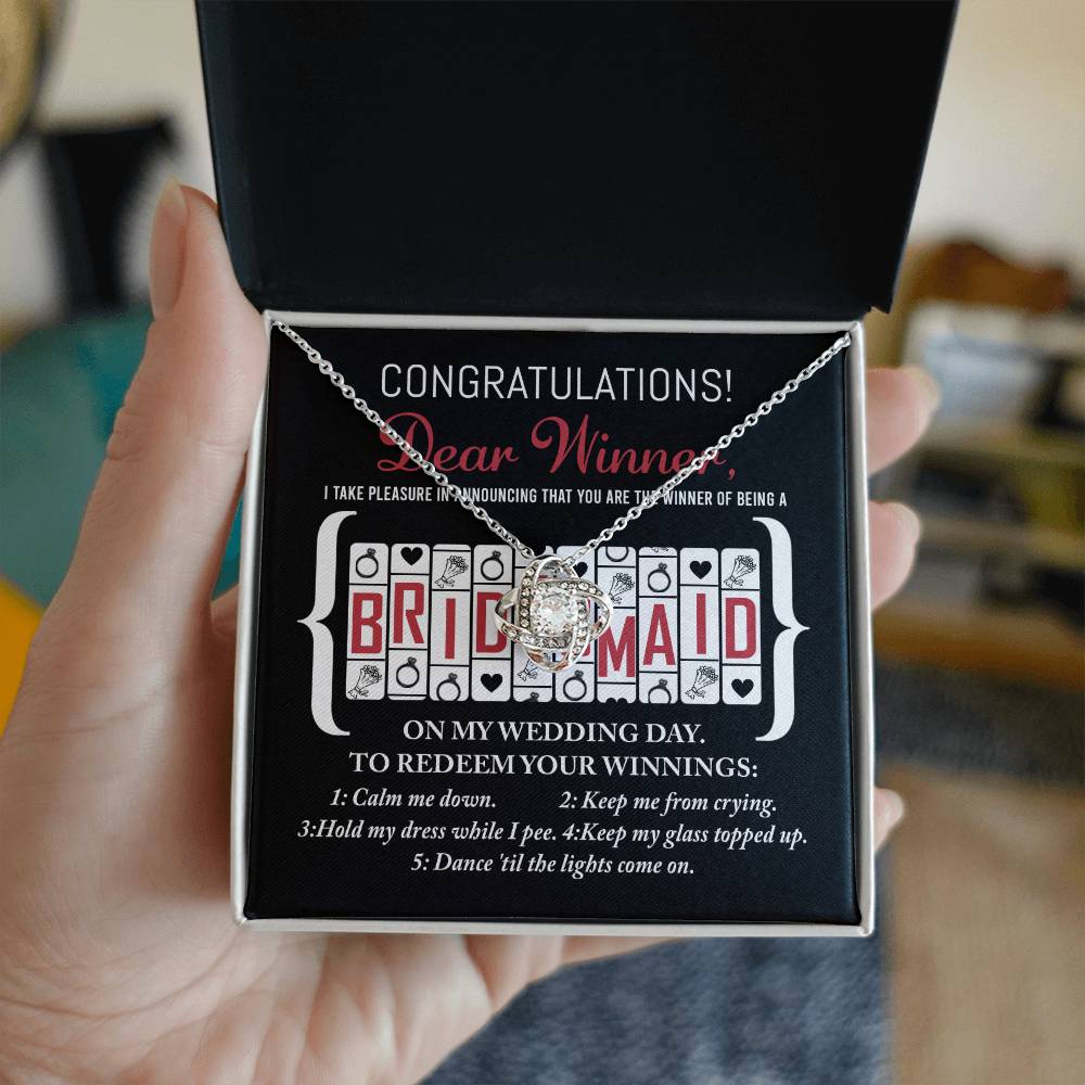 To Bridesmaid, The Winner Of