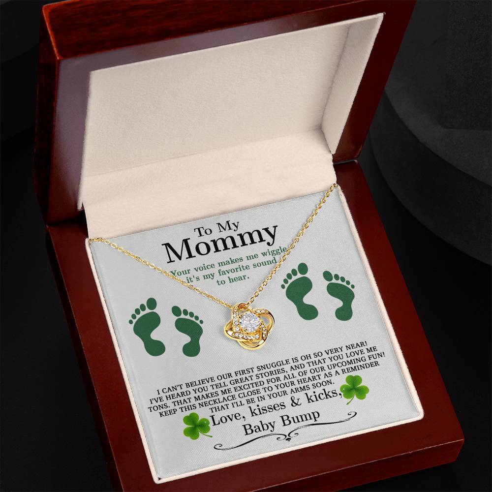 A To My Mommy, Great Stories - Love Knot Necklace in a ShineOn Fulfillment box.