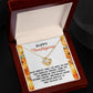 The Thanksgiving-Guided Me Through gift box, featuring a Love Knot Necklace embellished with brilliant cubic zirconia crystals, comes with a touching note that expresses gratitude and appreciation for the unbreakable bond you share.