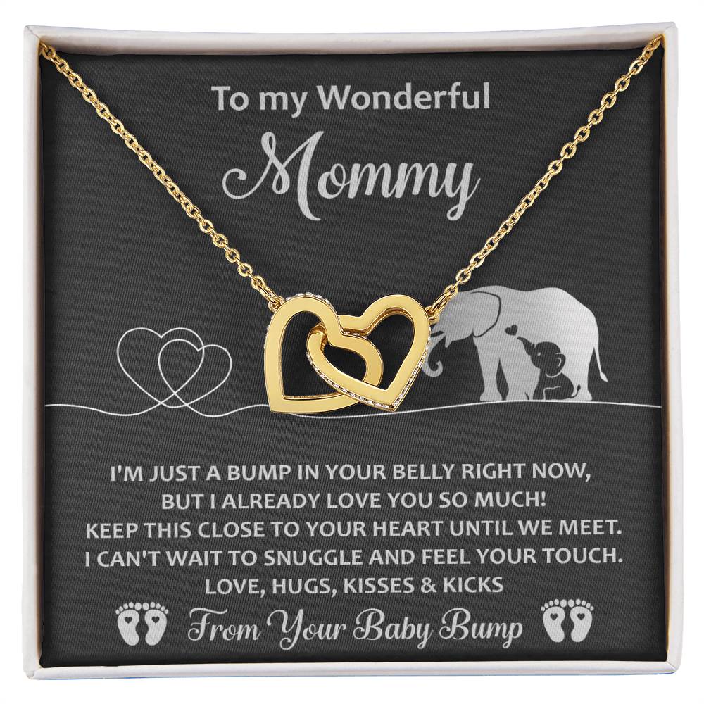 To Mama To Be, Until We Meet - Interlocking Hearts Necklace