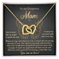 To Mom, Like An Angel - Interlocking Hearts Necklace