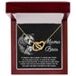 To Mom, In Your Arms - Interlocking Hearts Necklace