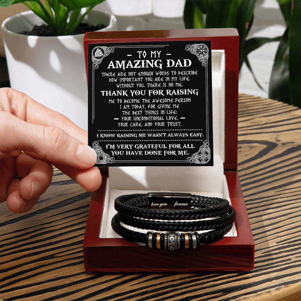 To Dad, The Best Things - Love You Forever Bracelet