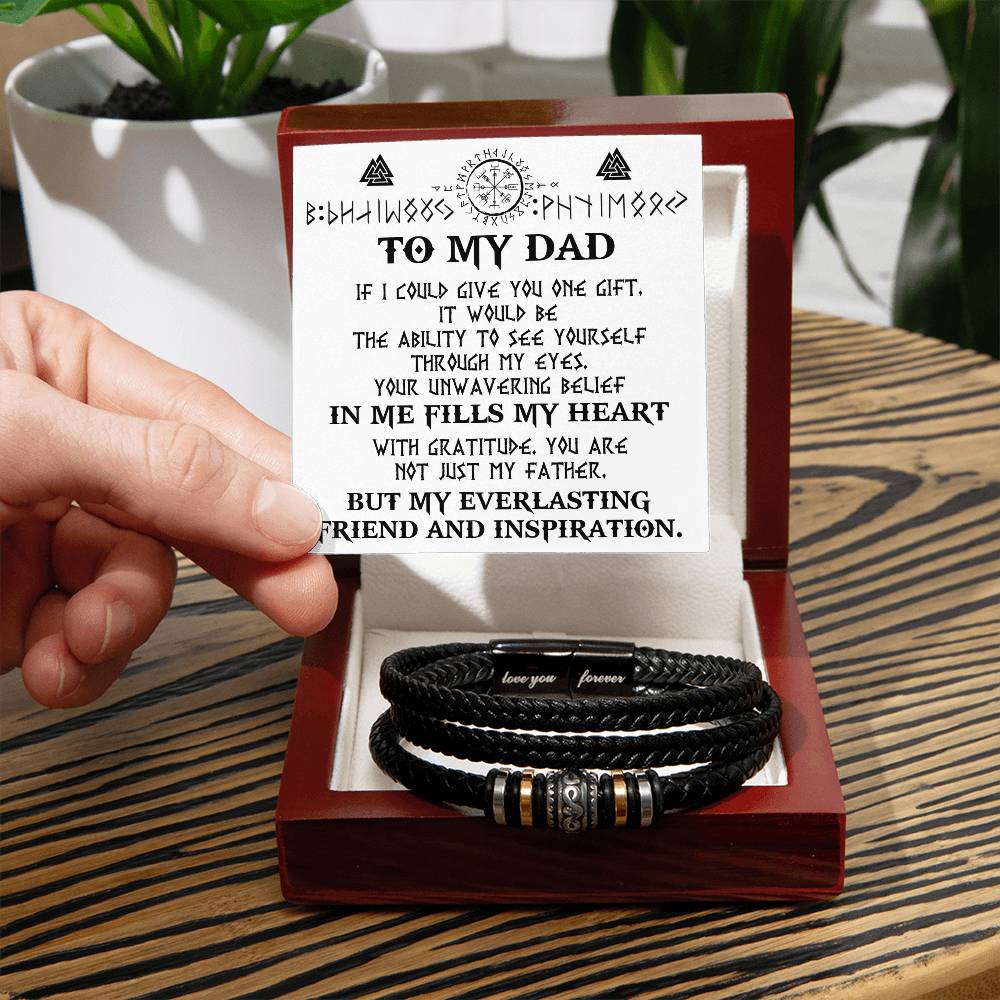 To Dad, Through My Eyes - Love You Forever Bracelet
