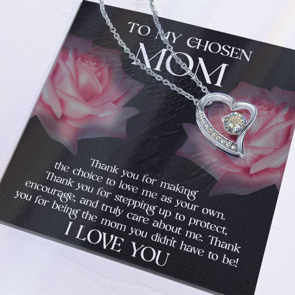 To Bonus Mom, My Chosen Mom - Forever Love Necklace