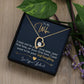 To My Wife, I Want To Be Your Everything - Forever Love Necklace with a touching message, presented in a gift box as a romantic gesture by ShineOn Fulfillment.