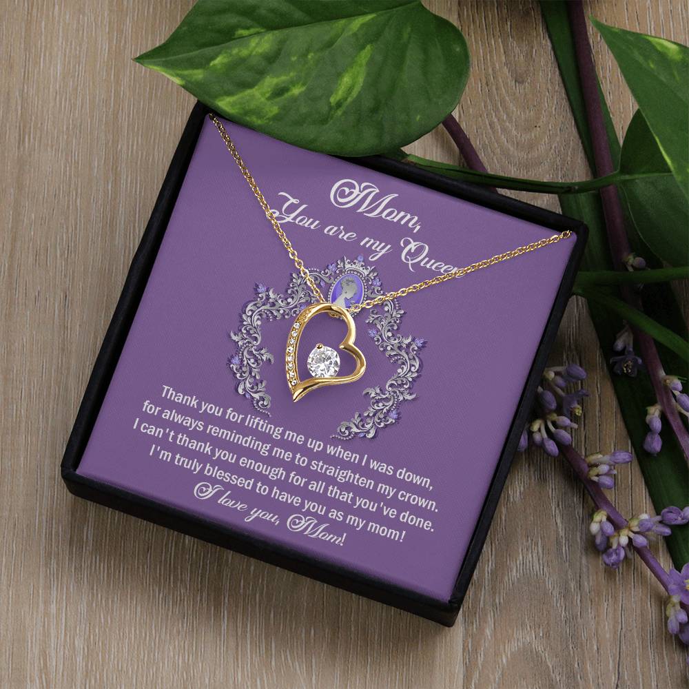 To Mom, Belongs To Me - Forever Love Necklace