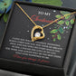 The Soulmate-You Still Do - Forever Love Necklace features a gold heart pendant with a center gemstone, elegantly displayed on a card reading "To My Soulmate" with a heartfelt message. This personalized gift is perfect for expressing your everlasting devotion.