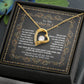 To Mother-In-Law, Through My Eyes - Forever Love Necklace