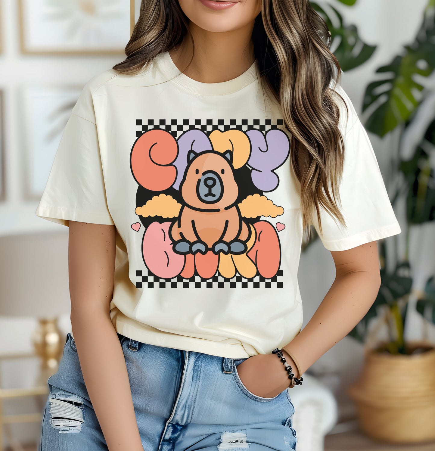 Cute capybara t shirt