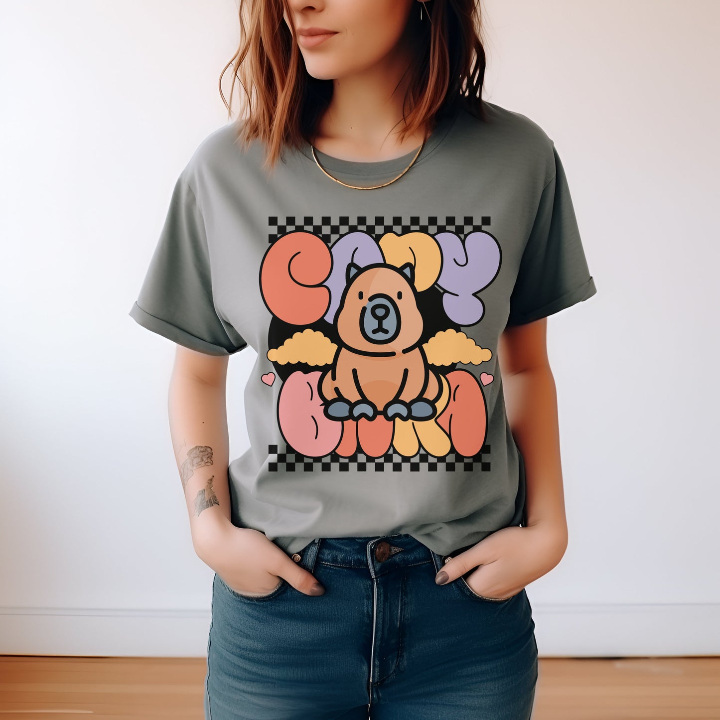 Cute capybara t shirt