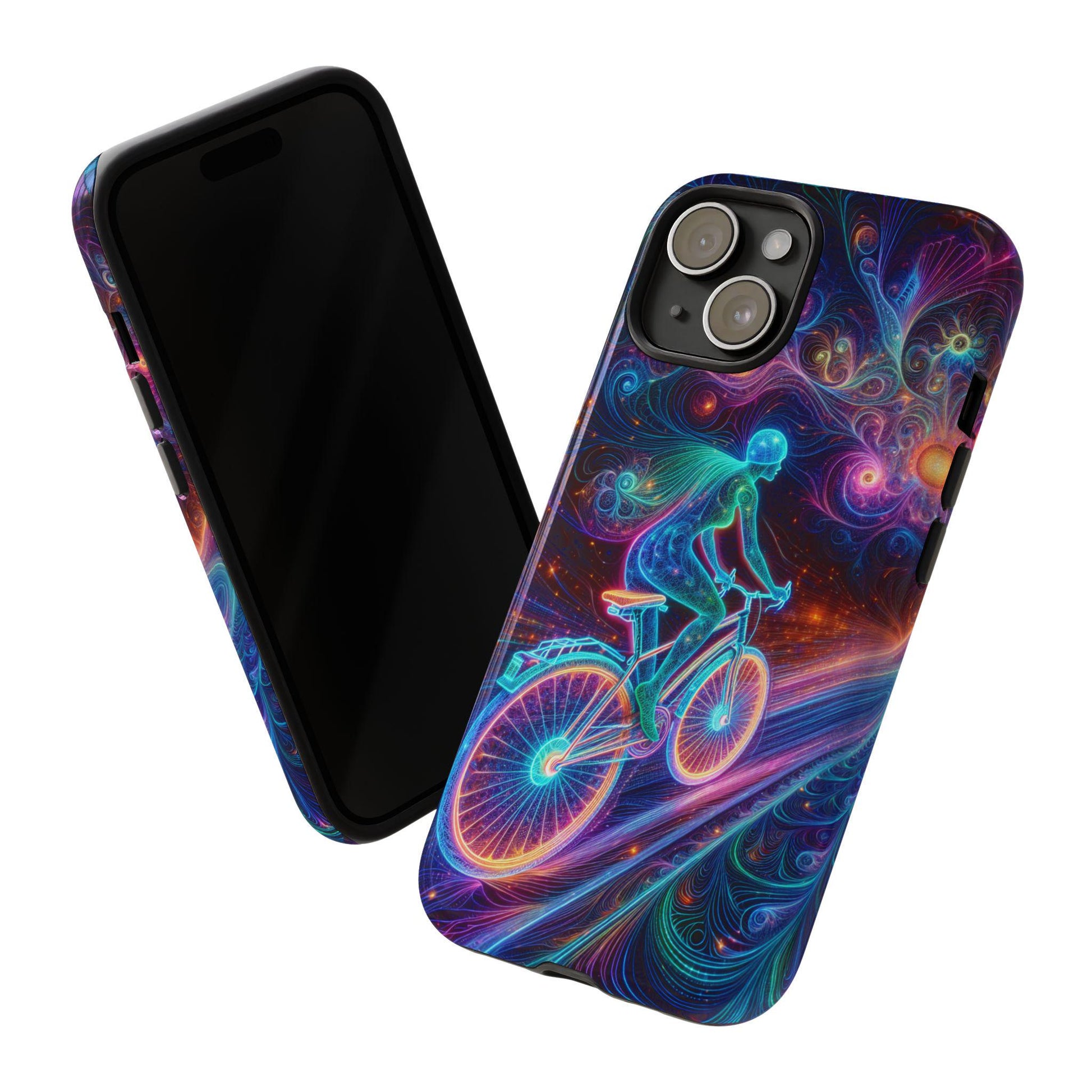 Female Cyclist Cycling Phone Case, Cover For iPhone 16 15 14 13 Plus Pro Max, Samsung Pixel, Birthday Valentines Day Gift For Bicycle Lovers