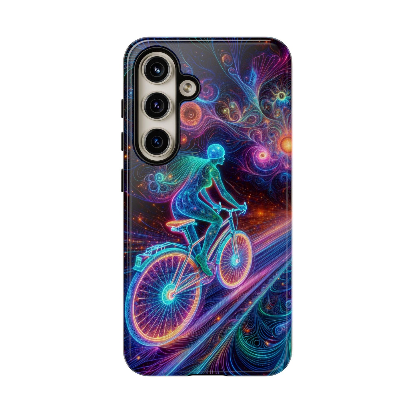 Female Cyclist Cycling Phone Case, Cover For iPhone 16 15 14 13 Plus Pro Max, Samsung Pixel, Birthday Valentines Day Gift For Bicycle Lovers
