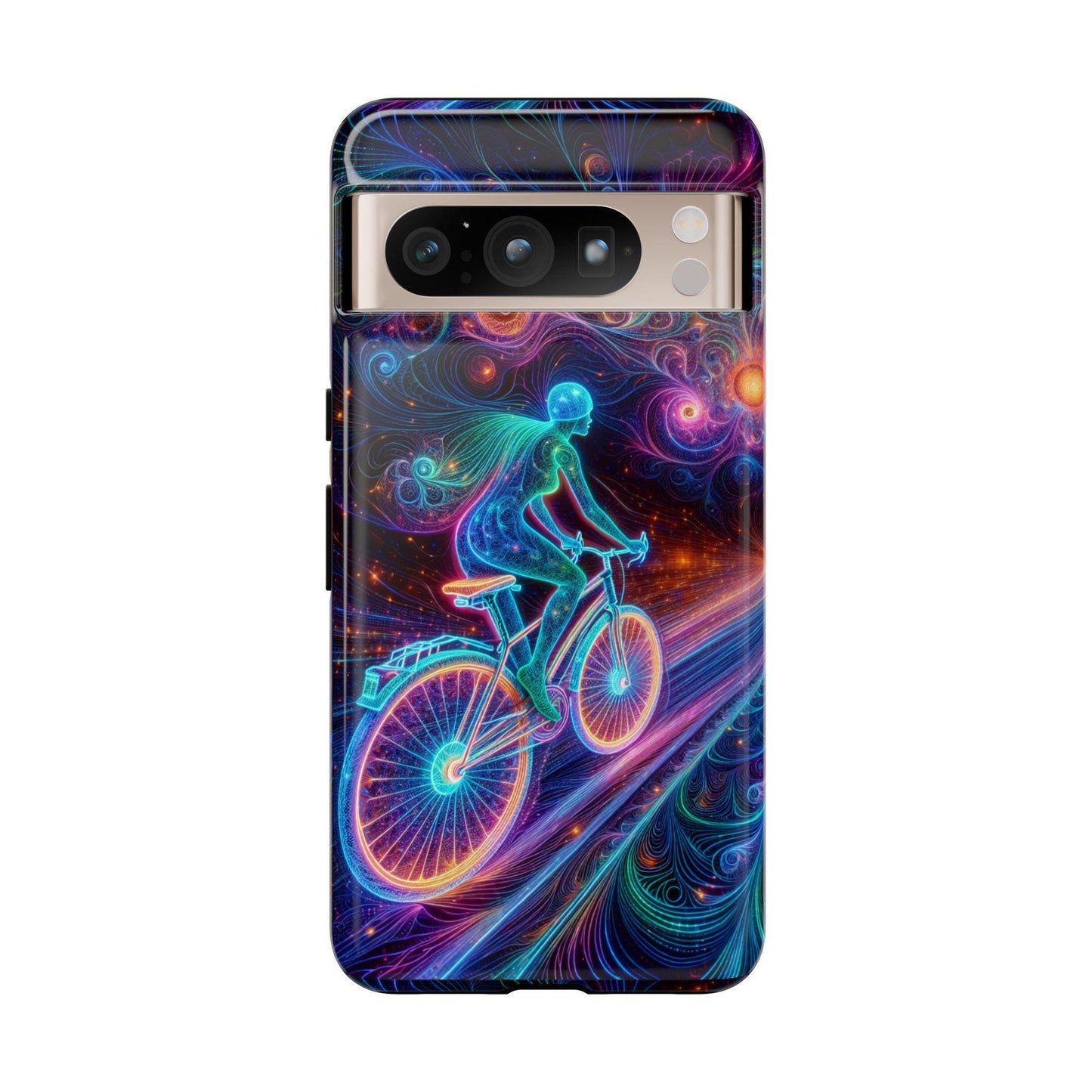 Female Cyclist Cycling Phone Case, Cover For iPhone 16 15 14 13 Plus Pro Max, Samsung Pixel, Birthday Valentines Day Gift For Bicycle Lovers