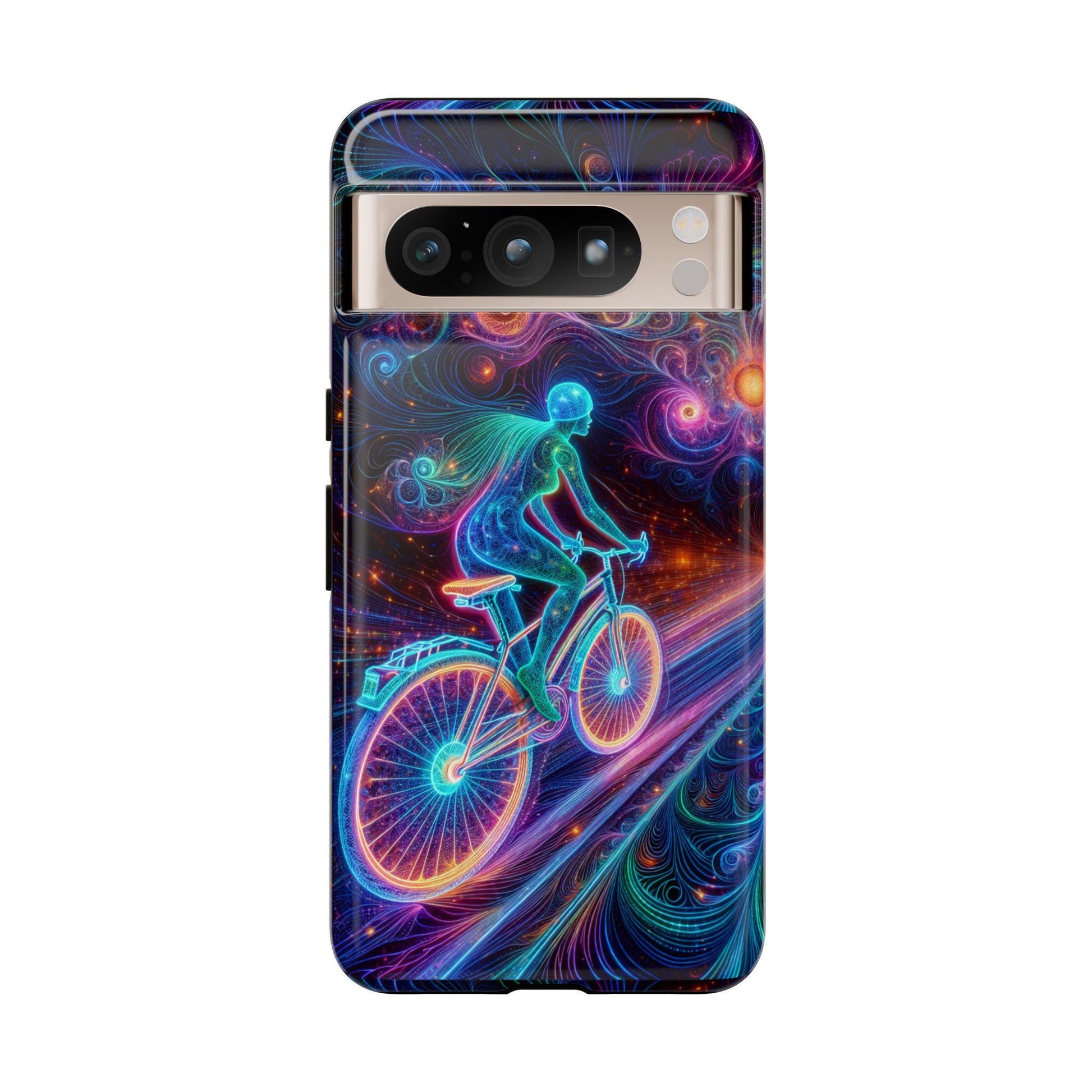 Female Cyclist Cycling Phone Case, Cover For iPhone 16 15 14 13 Plus Pro Max, Samsung Pixel, Birthday Valentines Day Gift For Bicycle Lovers