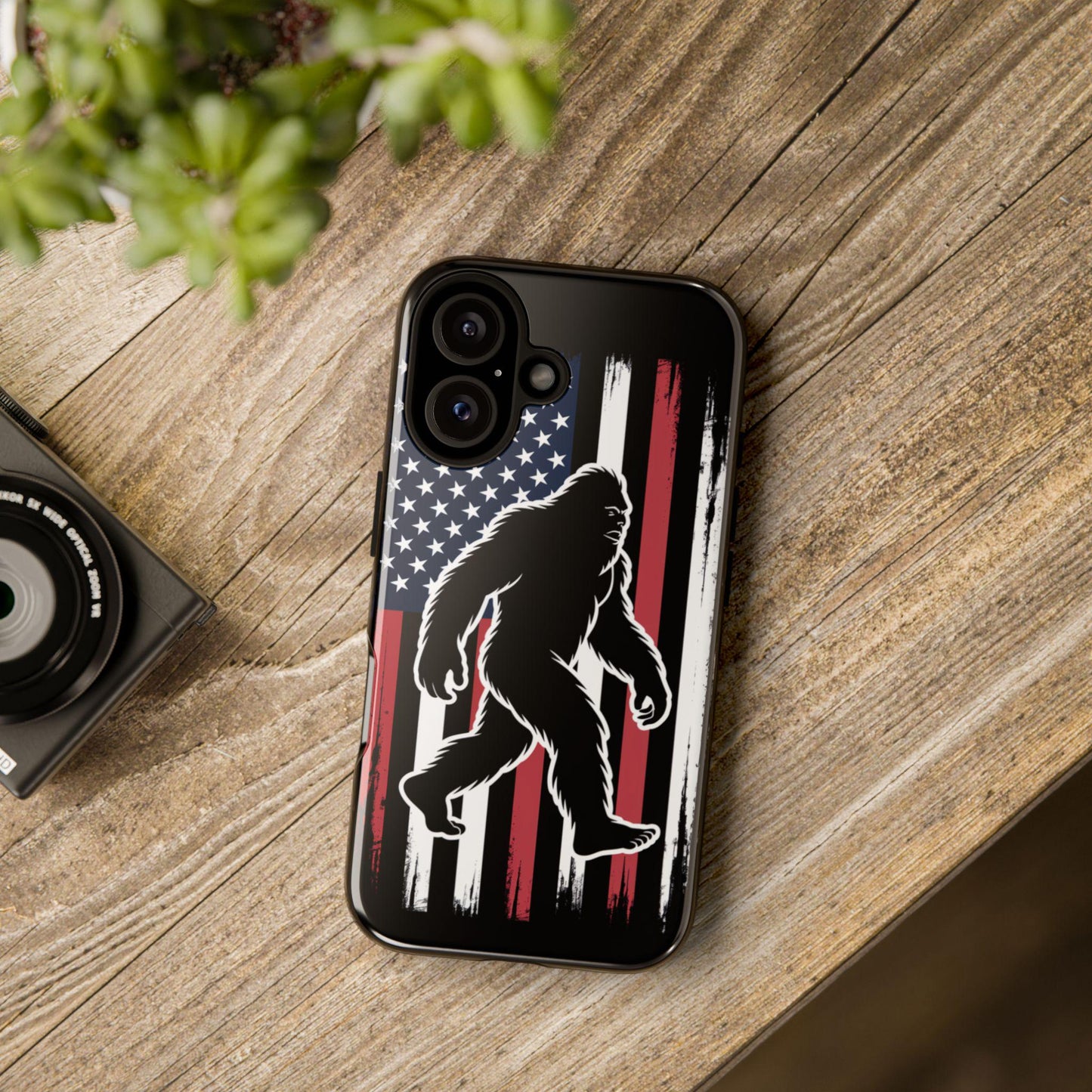 Bigfoot Silhouette Phone Case, Sasquatch Cover For iPhone 16 15 14 Pro Max 13 12 11 XS 8 Samsung Galaxy S25 S24 S23 S22 Pixel, Big foot Gift