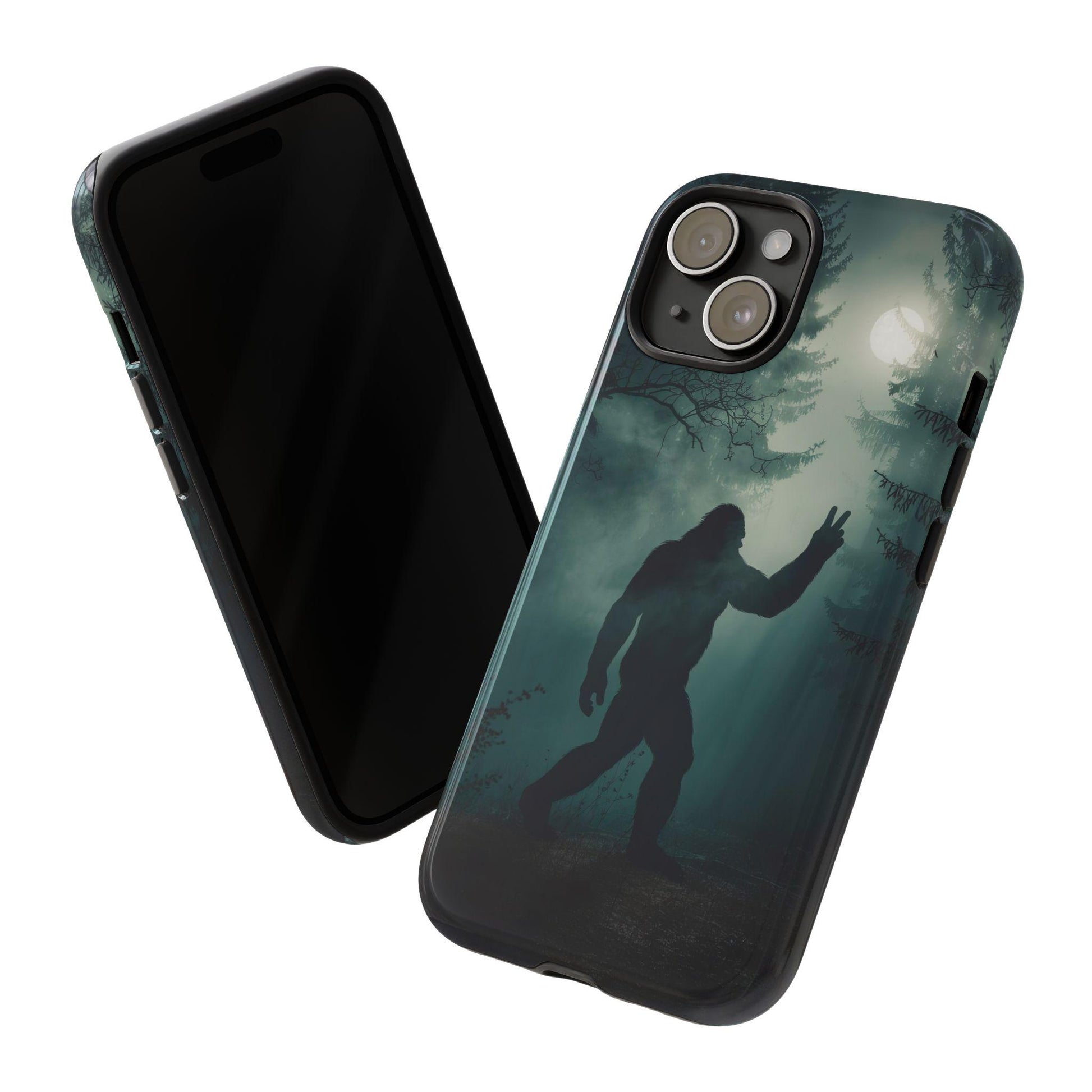 Bigfoot Silhouette Phone Case, Sasquatch Cover For iPhone 16 15 14 Pro Max 13 12 11 XS 8 Samsung Galaxy S25 S24 S23 S22 Pixel, Big foot Gift