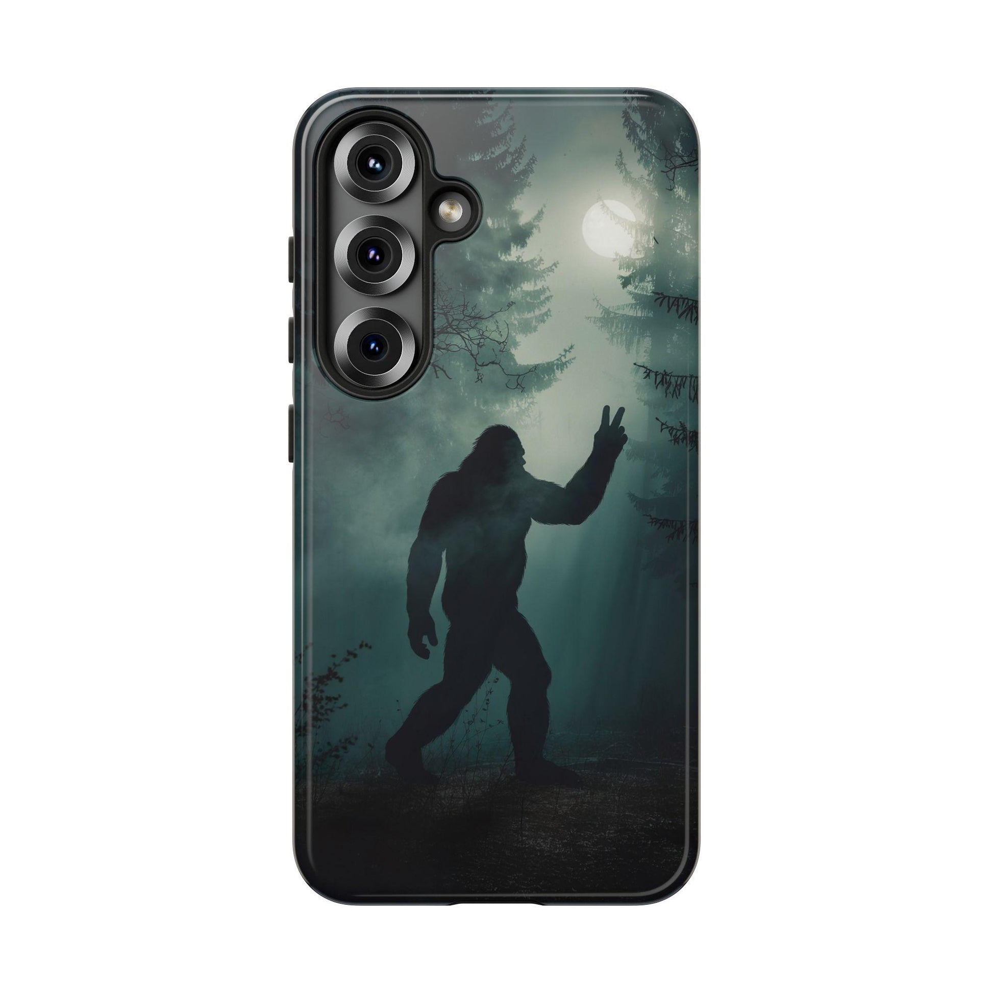 Bigfoot Silhouette Phone Case, Sasquatch Cover For iPhone 16 15 14 Pro Max 13 12 11 XS 8 Samsung Galaxy S25 S24 S23 S22 Pixel, Big foot Gift