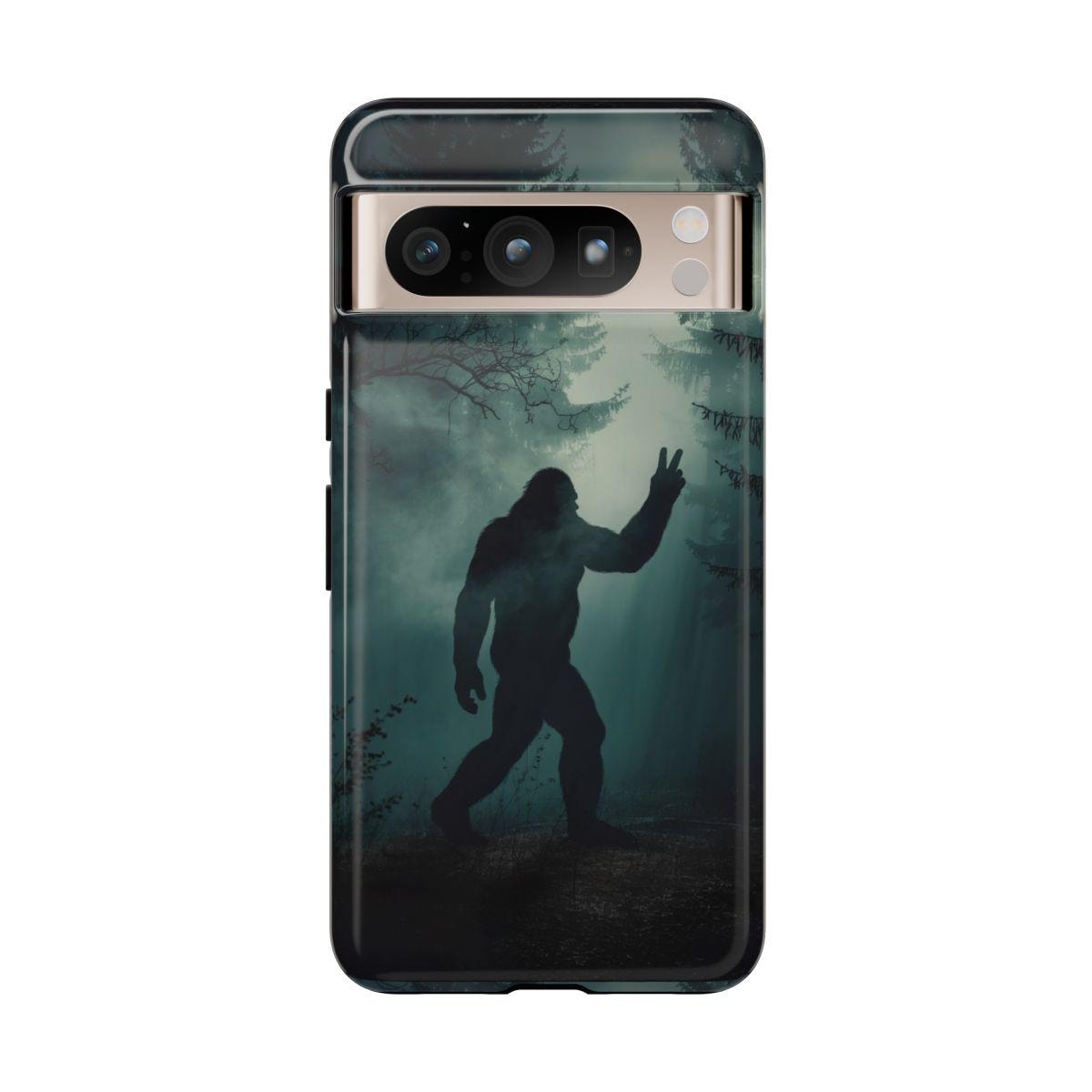 Bigfoot Silhouette Phone Case, Sasquatch Cover For iPhone 16 15 14 Pro Max 13 12 11 XS 8 Samsung Galaxy S25 S24 S23 S22 Pixel, Big foot Gift