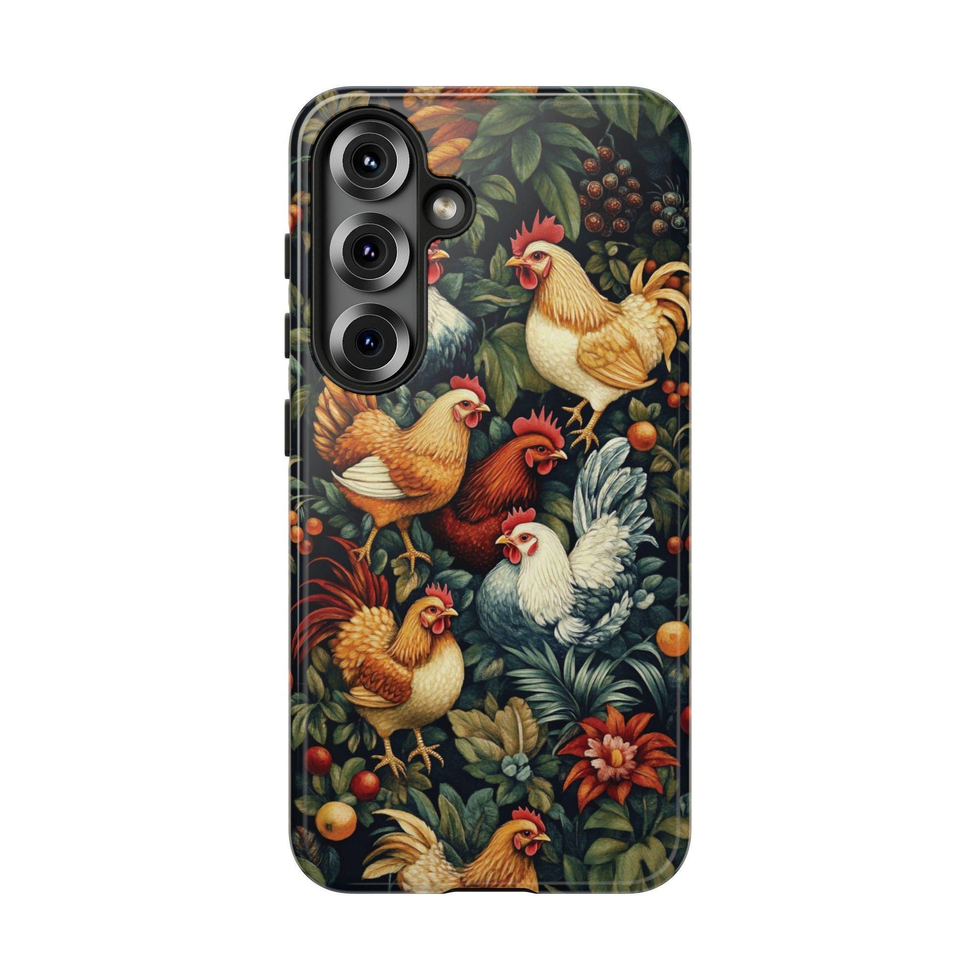 Chicken Phone Case, Poultry Art Cover For Iphone 16 15 14 13 Pro Plus Max, Samsung, Pixel, Birthday Gift For Hen Rooster Farm Chicken Lover