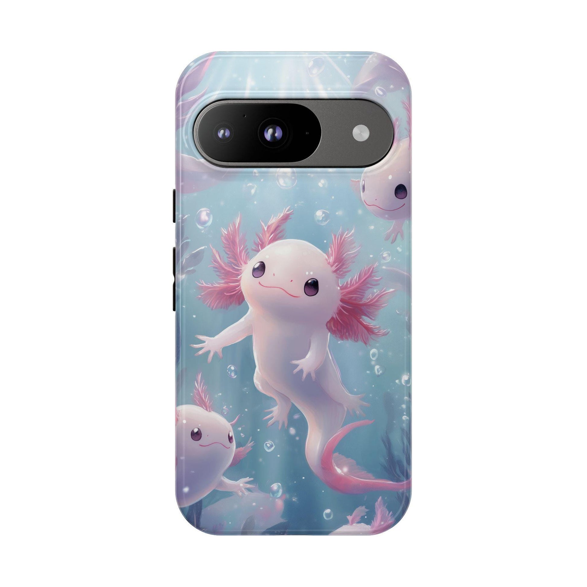 Cute Axolotl Salamander Phone Case, Kawaii Cover, Birthday Gift For Axolotl Lover, Fits Iphone 16 15 14 13 Pro Max, Samsung Galaxy, Pixel