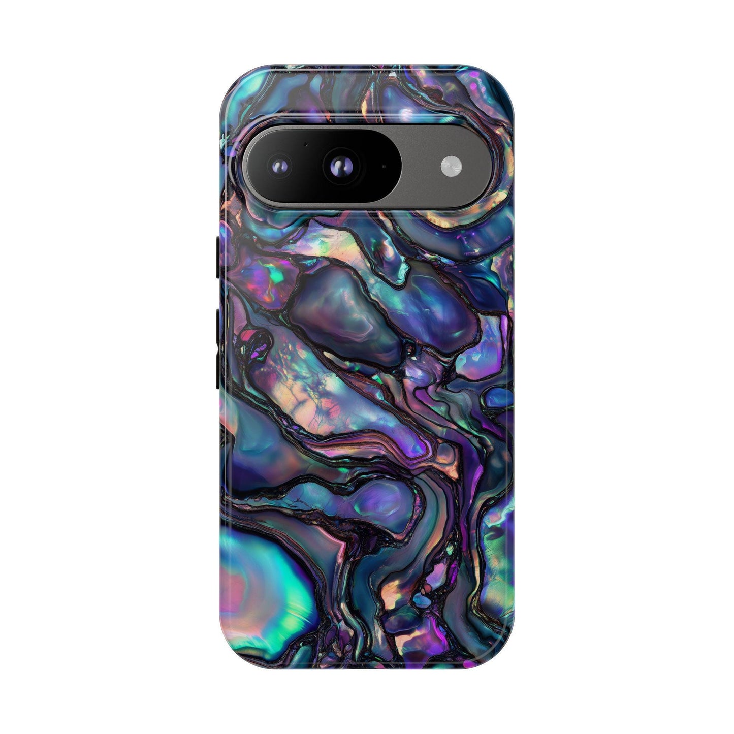 Abalone Phone Case for iPhone, Samsung & Pixel, Purple Blue Pearl Mobile Cover, Paua Shell Pearlescence Design