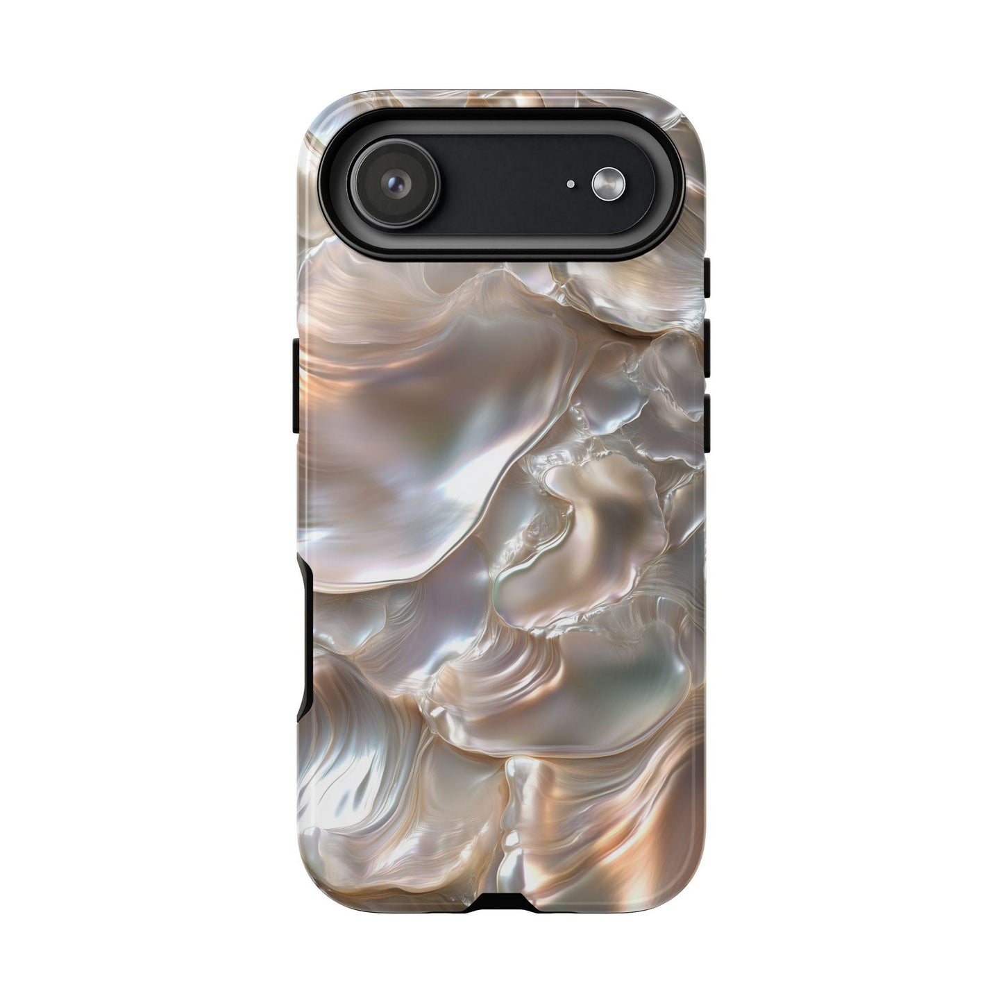 June Birthstone Mother of Pearl Phone Case, Cover For iPhone 15 14 13 Pro Samsung S24, S23 Google Pixel, Pearlescent Gift For Pearl Lovers