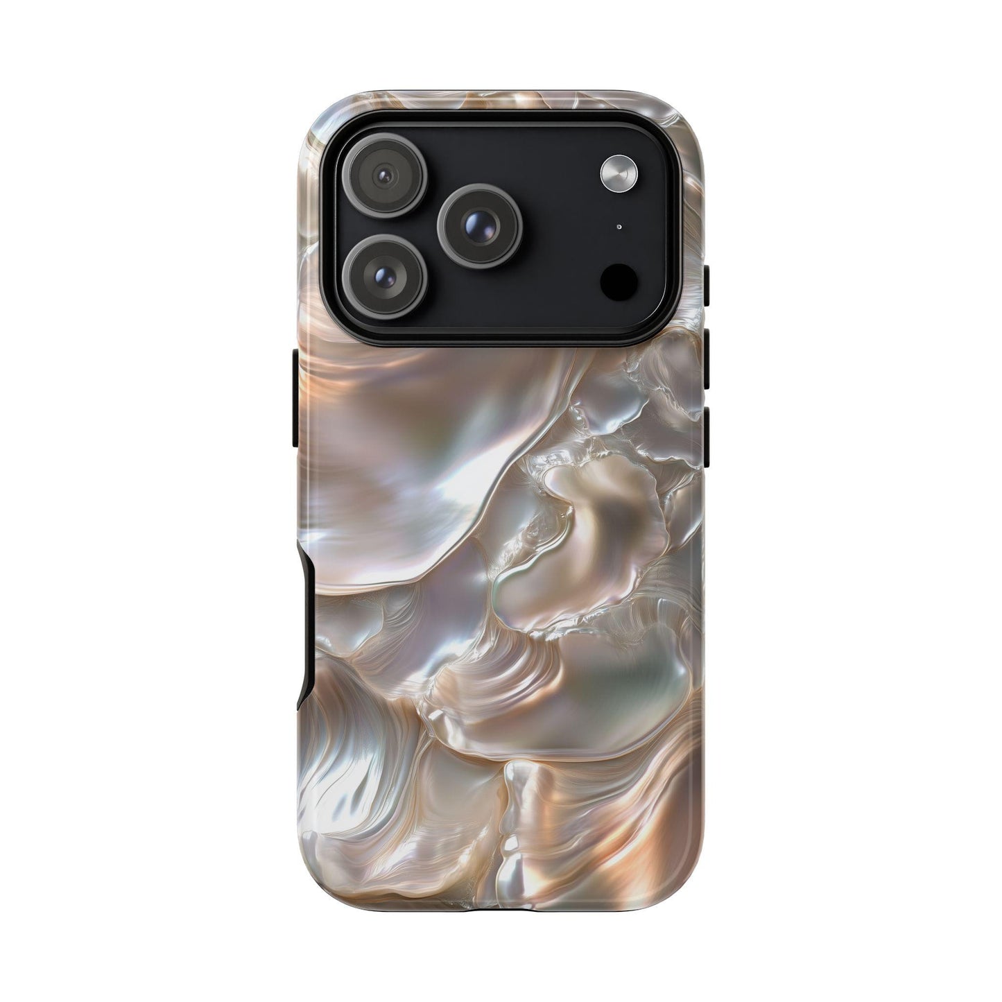June Birthstone Mother of Pearl Phone Case, Cover For iPhone 15 14 13 Pro Samsung S24, S23 Google Pixel, Pearlescent Gift For Pearl Lovers