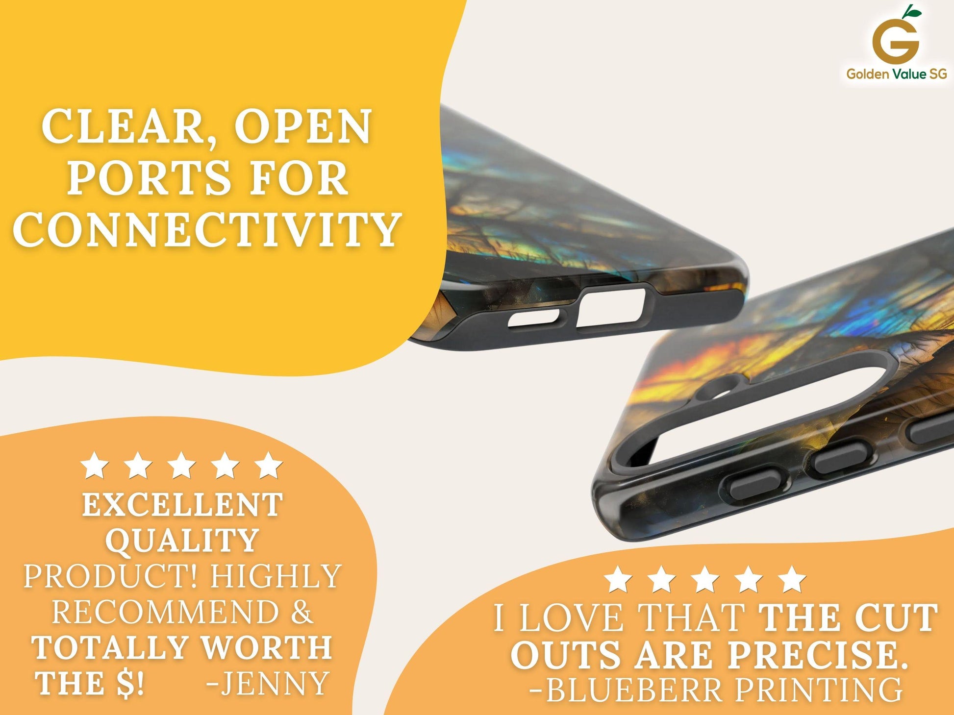 Labradorite Gemstone Phone Case, Spiritual Energy Stone Mobile Cover For iPhone 16 15 14 Samsung S25 S24 S23 Pixel 9 8 7 6, Rock Lovers Gift