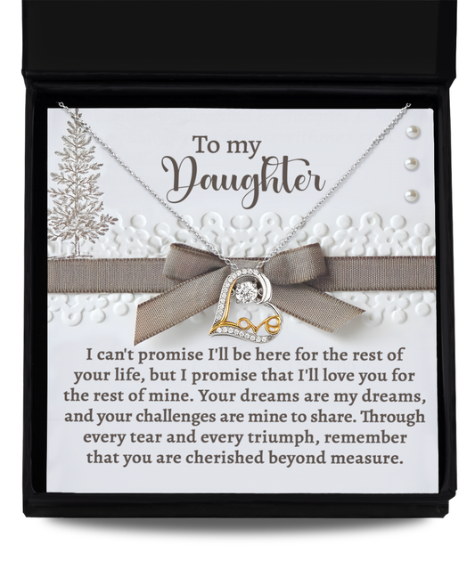 Daughter-Mine To Share - Love Dancing Necklace