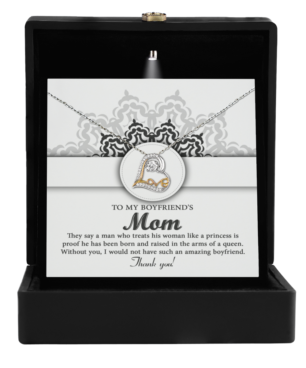 To Boyfriend's Mom, In The Arms - Love Dancing Necklace