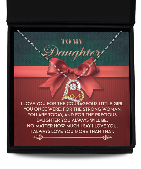 Daughter-Always Will Be - Love Dancing Necklace