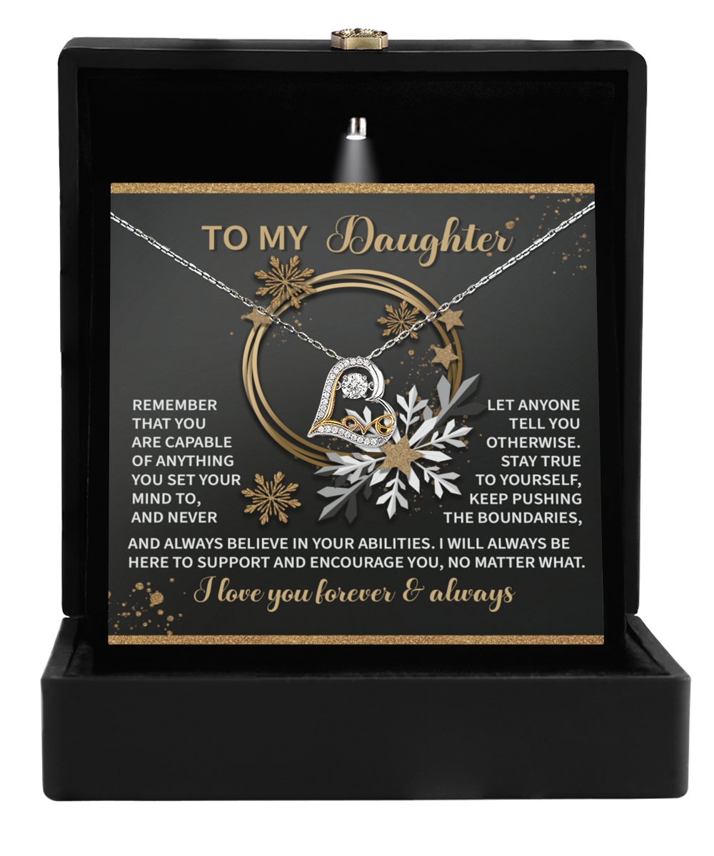 Daughter-Set Your Mind - Love Dancing Necklace