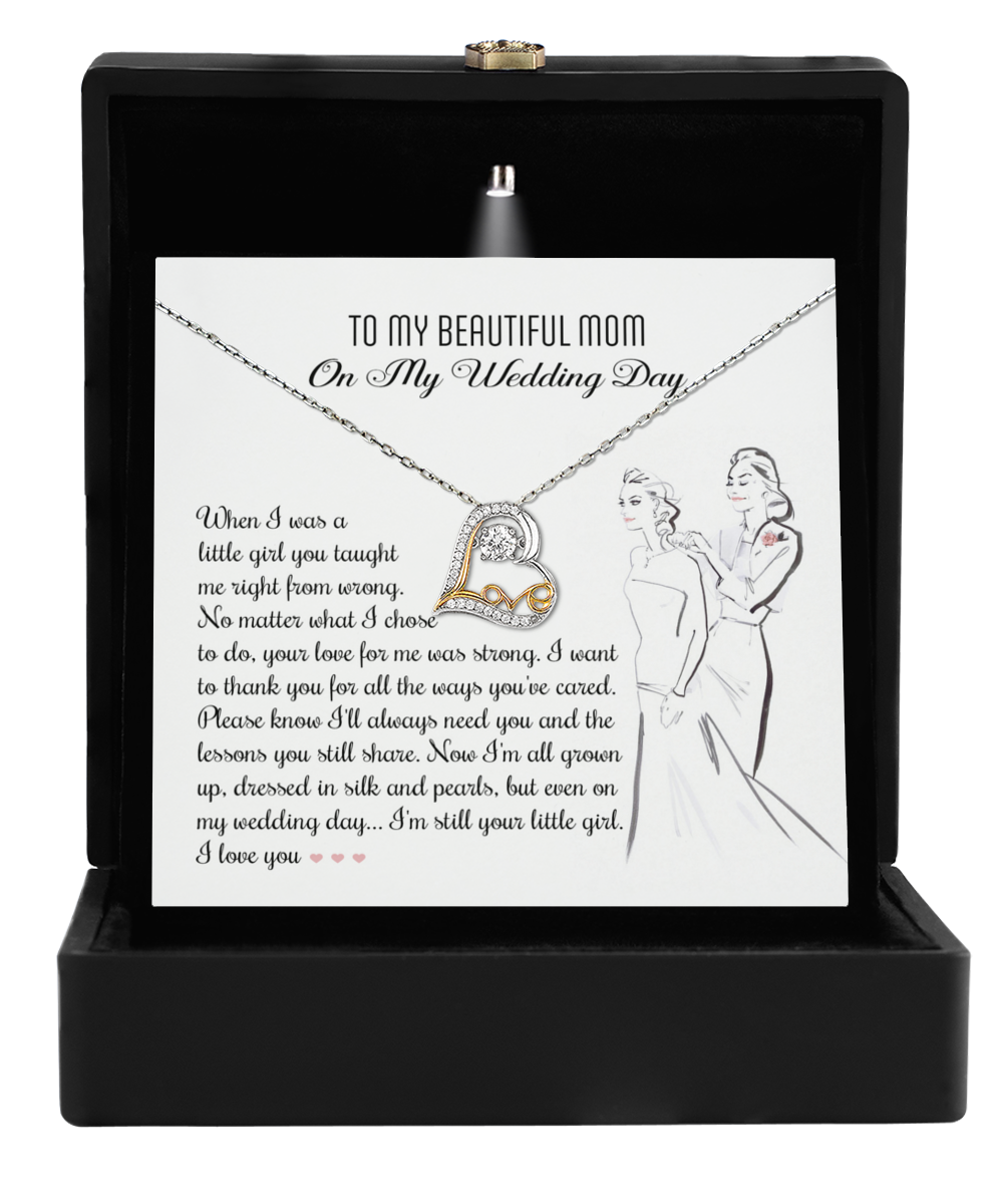 Mom Wedding-My Wedding Day - Love Dancing Necklace