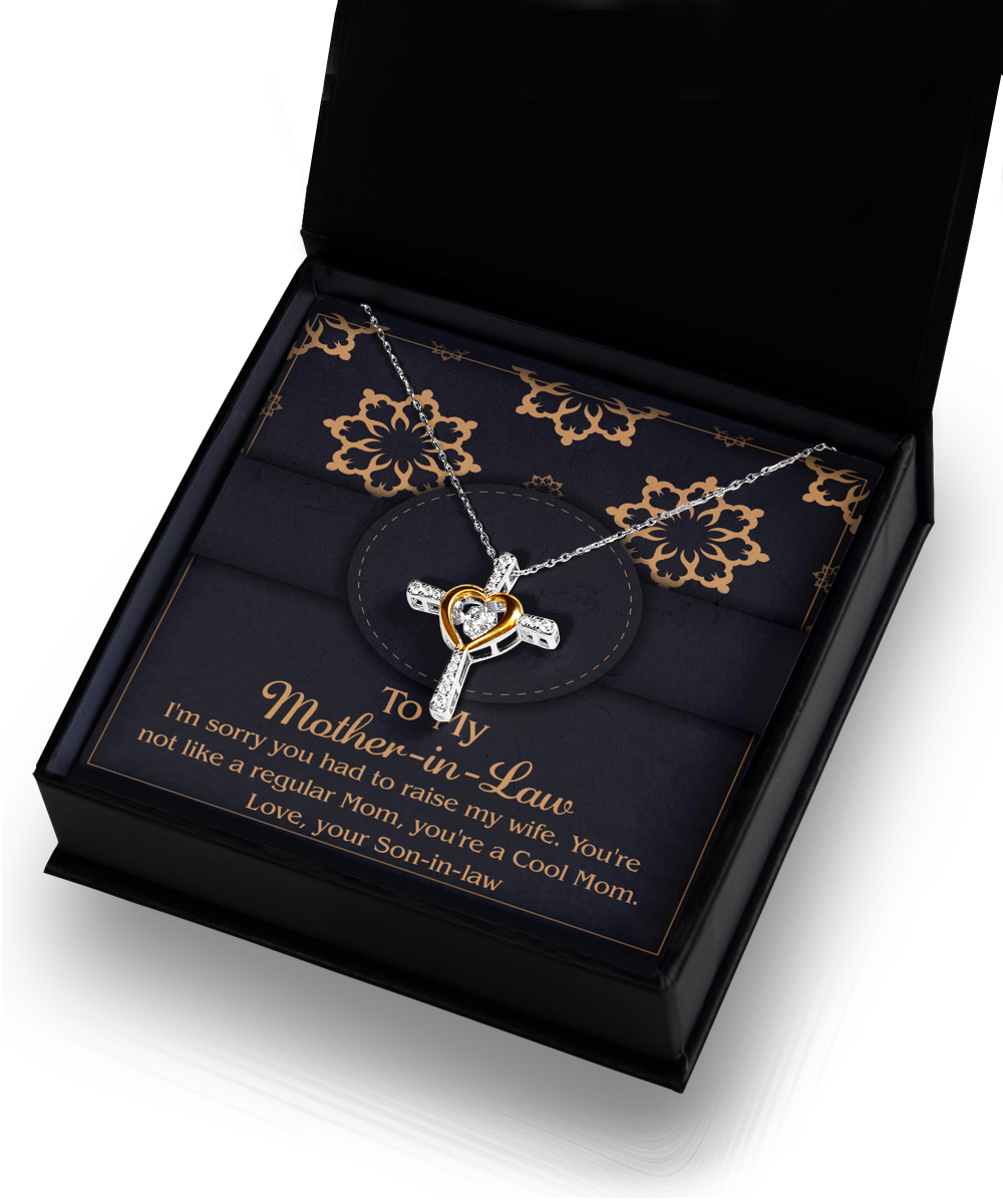To Mother-In-Law, Cool Mom - Cross Dancing Necklace