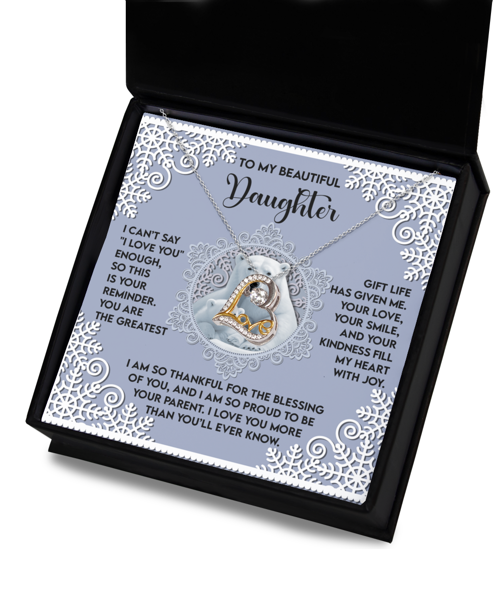 Daughter-Fill My Heart - Love Dancing Necklace