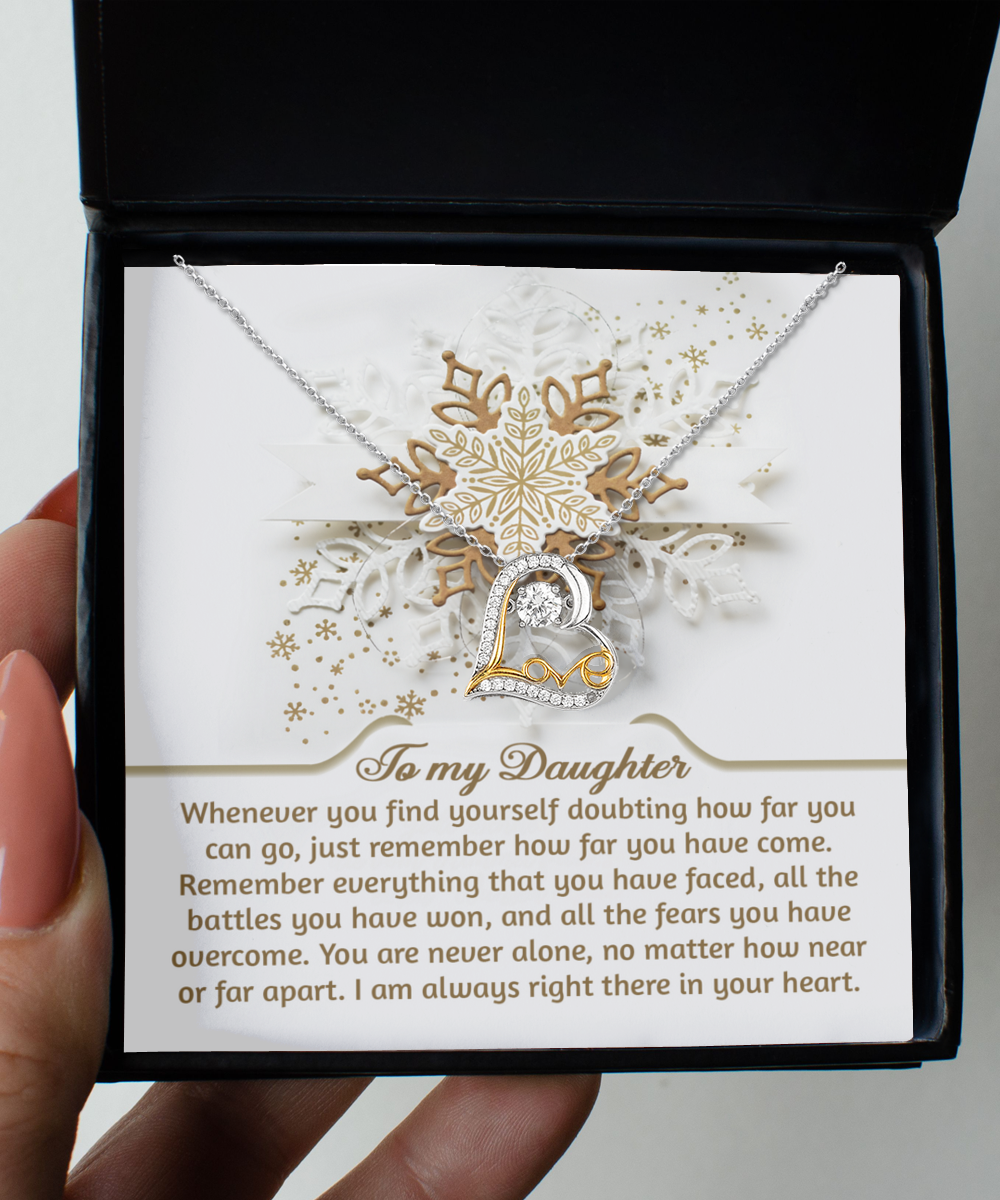 Daughter-You Can Go- Love Dancing Necklace