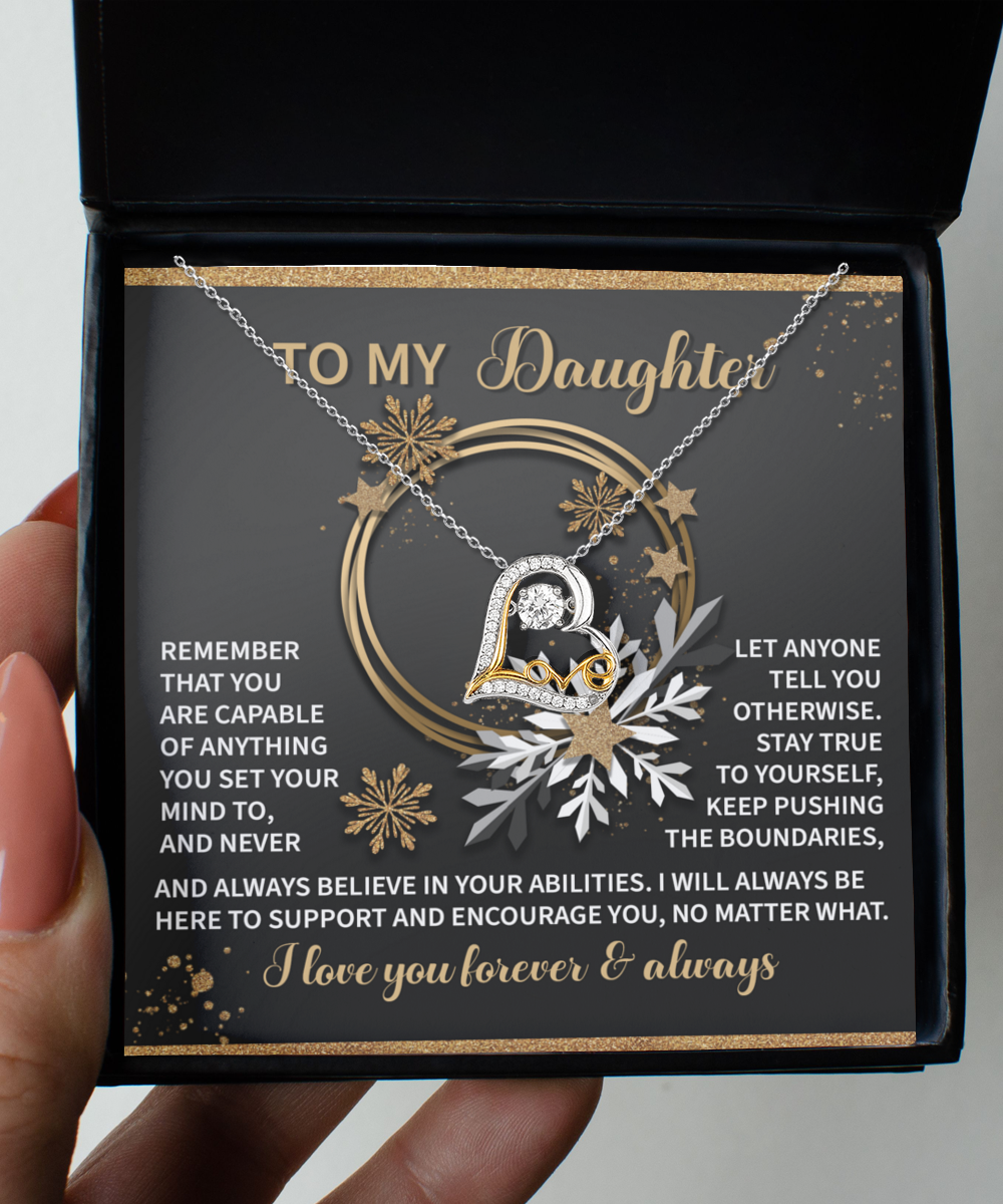 Daughter-Set Your Mind - Love Dancing Necklace