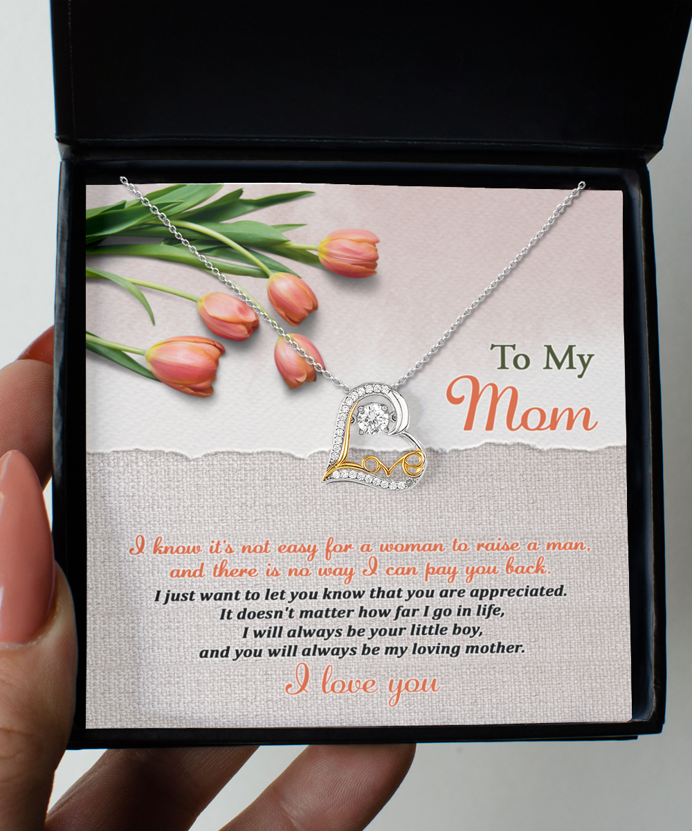 To Mom, Go In Life - Love Dancing Necklace