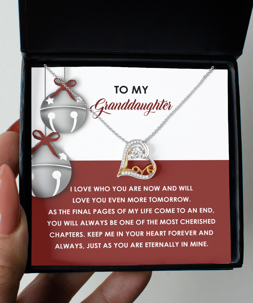 Granddaughter-To An End - Love Dancing Necklace