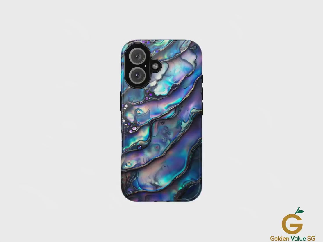 Unique Abalone Shell Phone Case for iPhone Pro Max Plus, Samsung Galaxy, Google Pixel Phones